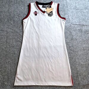 NWT Regalwear Denim Active Nation‎ Basketball Jersey Dress White Y2K Deadstock